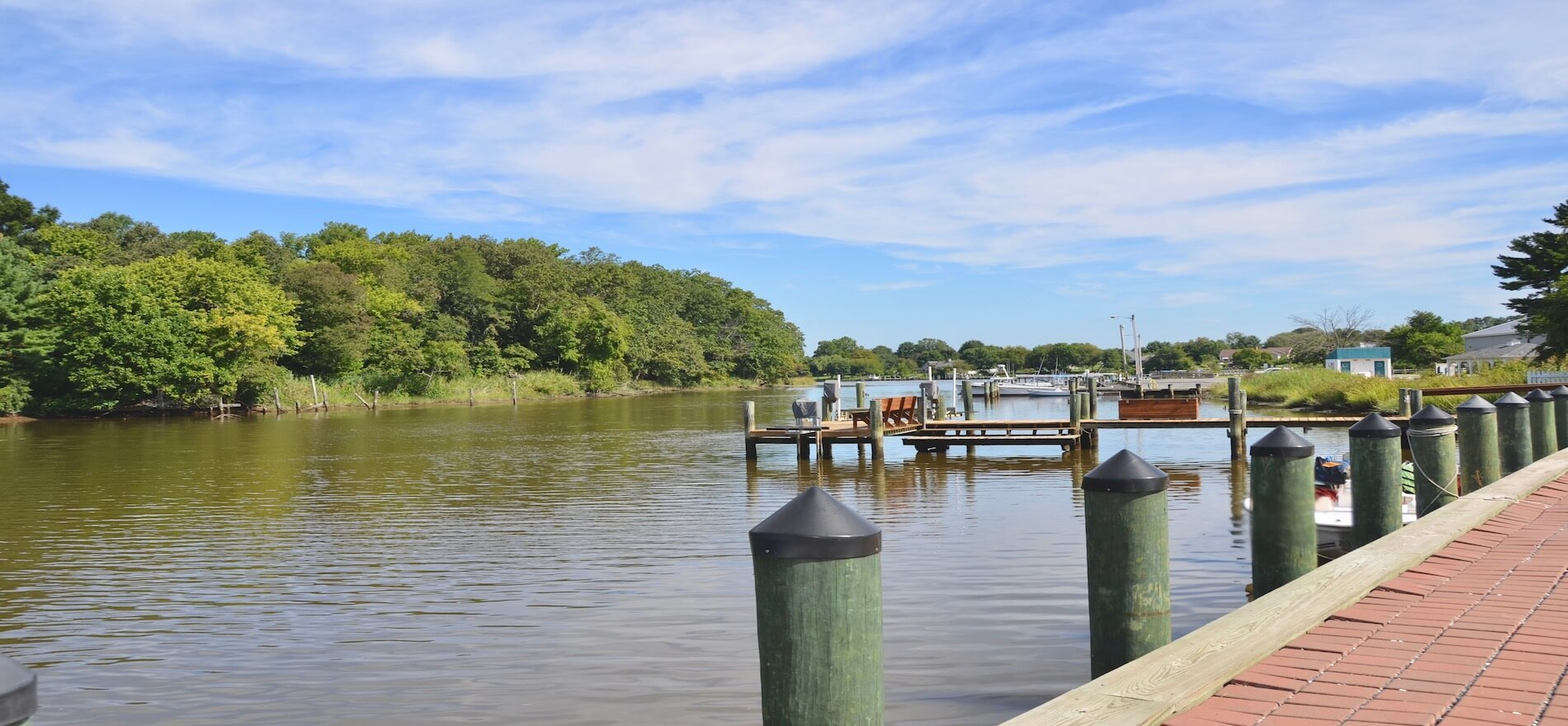 dock at lake during the day