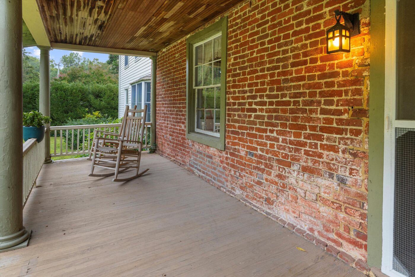 Historic brick porch on the Eastern Shore